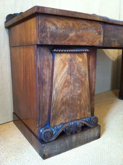 fig 1. A Fine George IV mahogany pedestal side board c1825