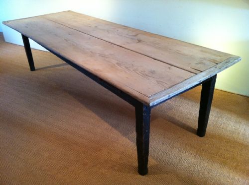 A Large West Country Pine Rectory Table . Mid 19th C