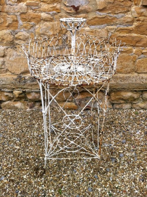 A Victorian Painted Wirework Planter C1850