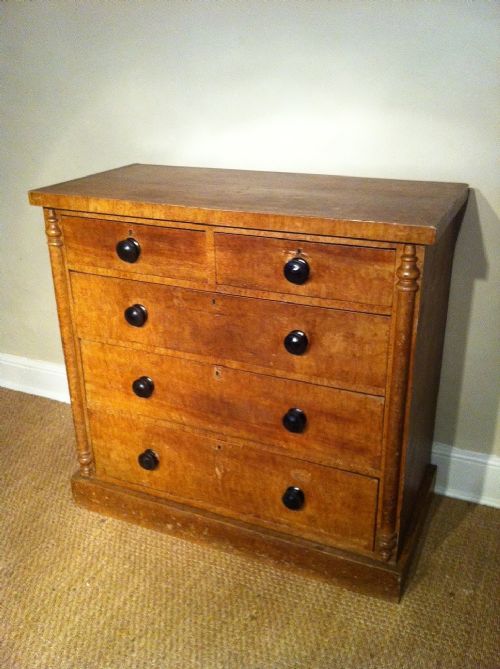 fig 1. A Cornish painted pine chest of drawers c 1850