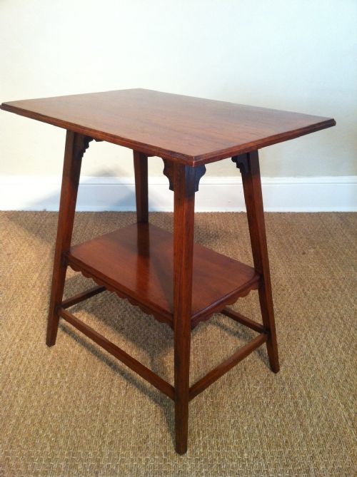 An Aesthetic Movement Walnut Rectangular Table C 1890