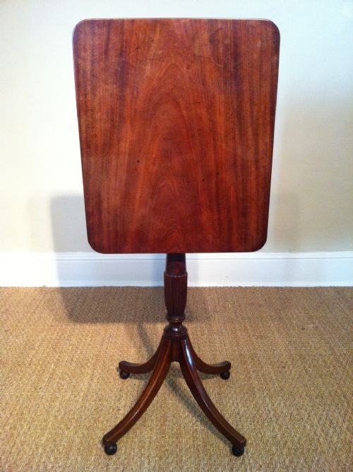 A Sheraton Period Mahogany Lamp Table C 1790