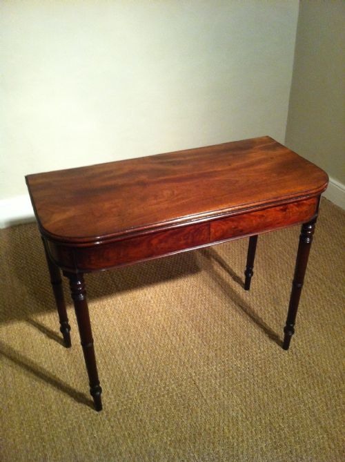 A George IV Mahogany Tea Table C 1825