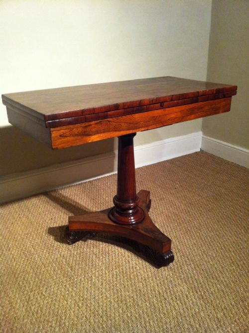 A William IV Rosewood Card Table C1835