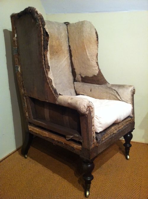 fig 1. A William IV mahogany library chair c1835