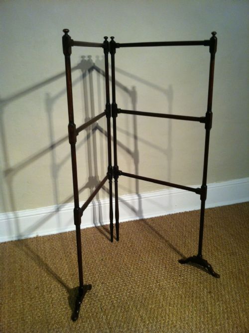 A Georgian Mahogany Towel Rail C1830