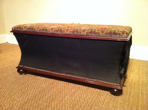 A Large Victorian Mahogany Ottoman C 1870