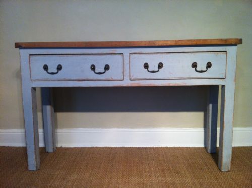 A Victorian Painted Pine Dresser Base C 1860