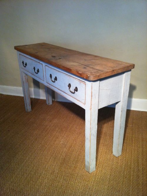 fig 1. A Victorian painted pine dresser base c 1860