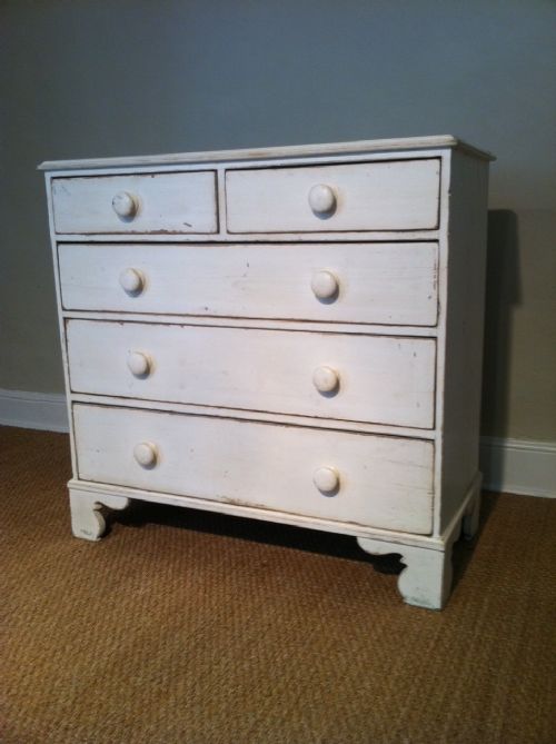 A Late Georgian Painted Pine Chest of Drawers C 1830