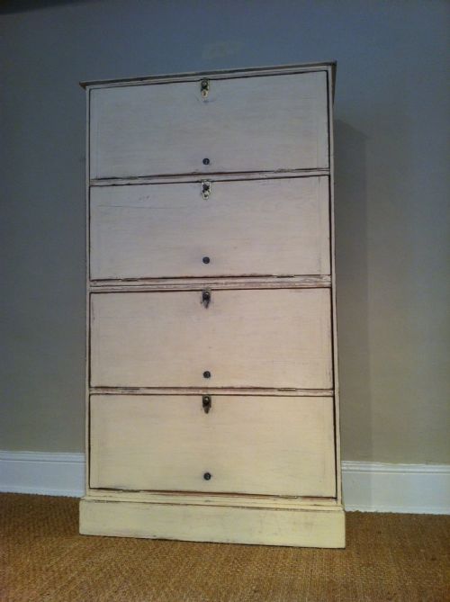 A Mid 19th C Painted Pine Estate Cabinet