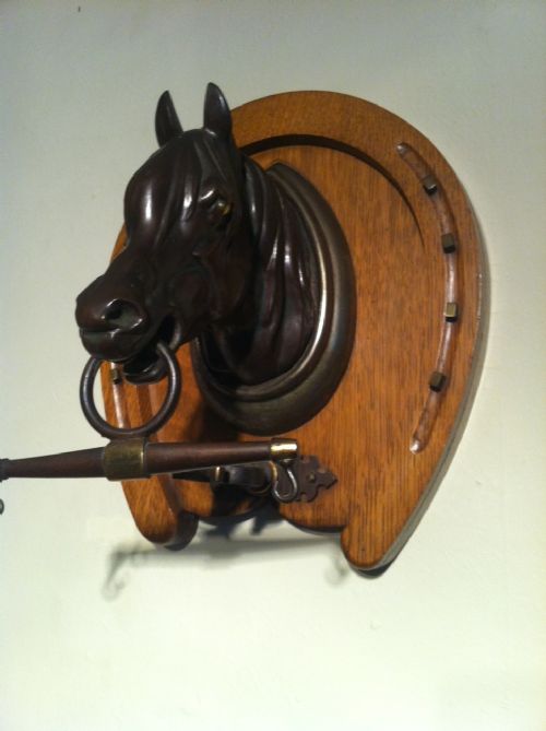 fig 1. A Victorian oak and brass gong 1890