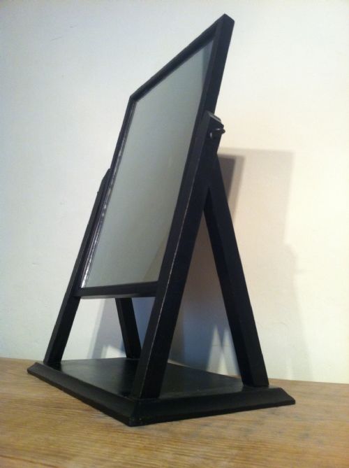 A Glasgow School Ebonised Toilet Mirror C 1900
