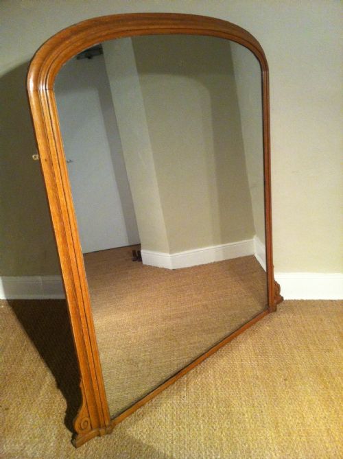 A Victorian Oak Overmantel Mirror C 1870