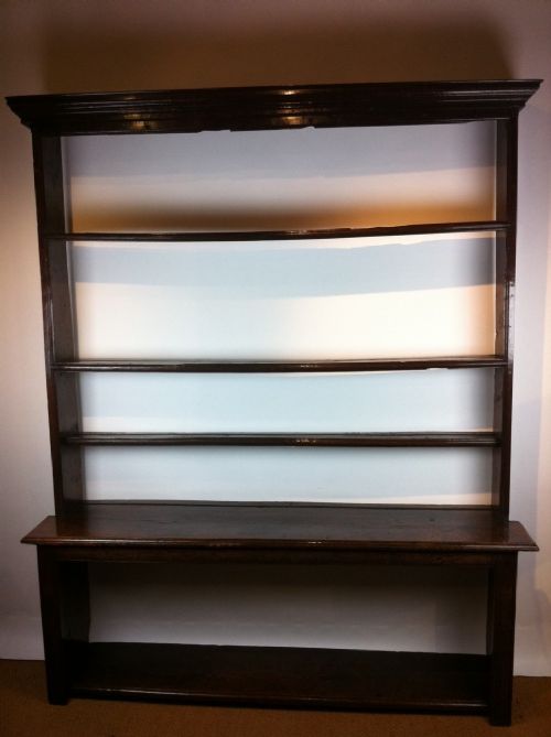 A Rare Late 18th C Oak Potboard Dresser Probably Borders C1780