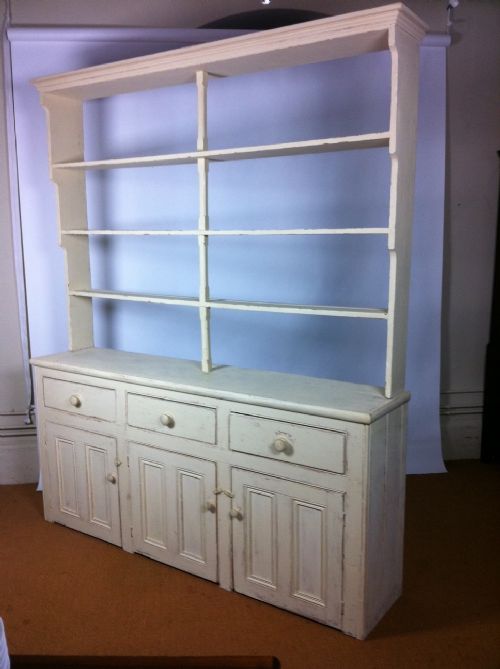 A Large Late Victorian Painted Pine Bath Dresser C 1880