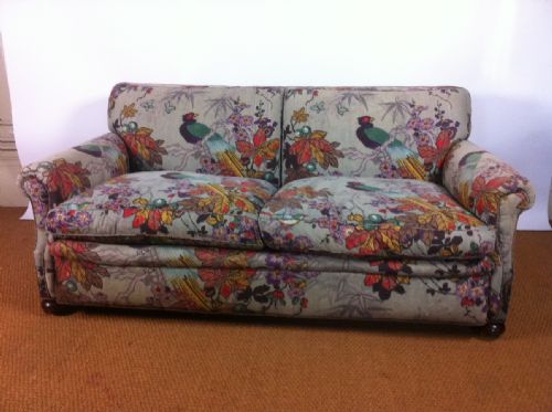 fig 1. A 1920`s 2 seater sofa in the original fabric