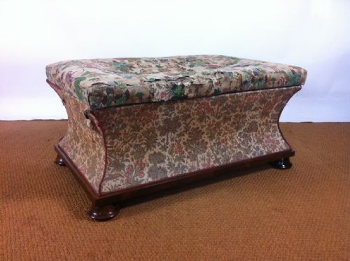 A Large Victorian Rosewood Ottoman C 1840