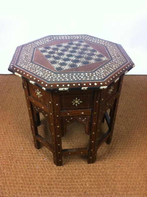 A Hoshiapur Bone Inlaid Table C1890
