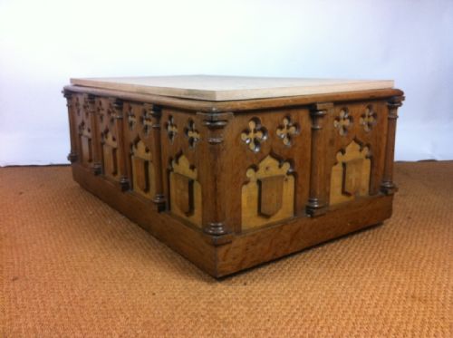 A Victorian Oak Ottoman C 1860