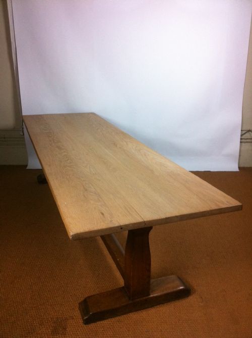 fig 1. A large Arts and Crafts oak table c 1910