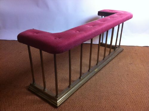 A Late Victorian Brass Club Fender C 1900