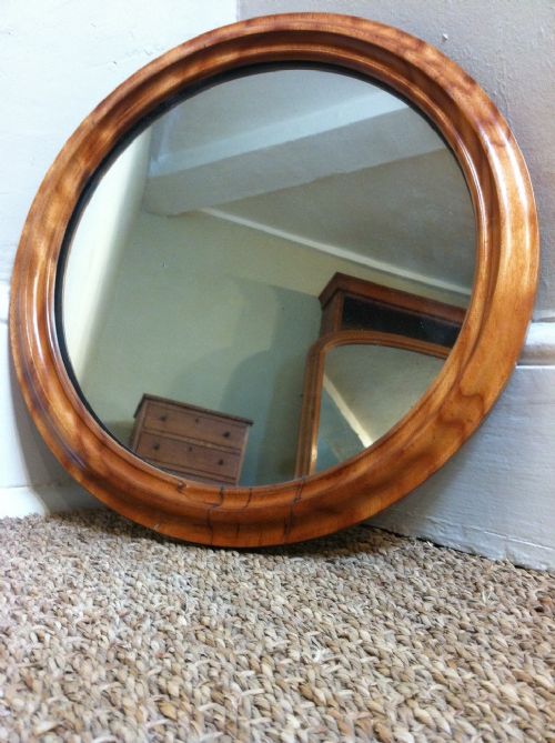 A Victorian Satinbirch Mirror C 1880