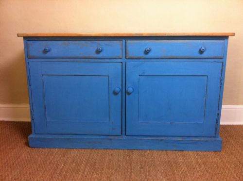 A Victorian Painted Pine Dresser C 1890