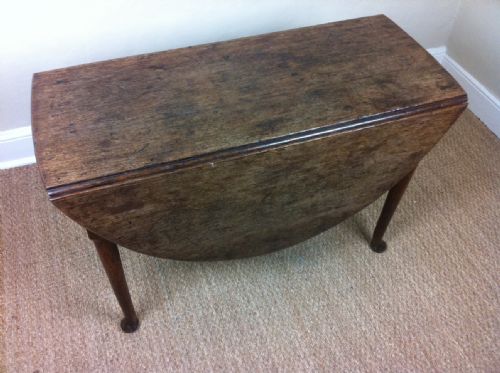 A George 111 Oak Padfoot Drop Flap Table 1760