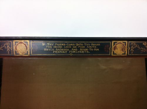 fig 1. An Arts and Crafts painted overmantel mirror attributed to Aymer Vallance c 1890