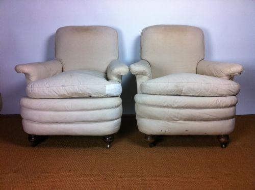 A Pair of Late Victorian Armchairs C 1900