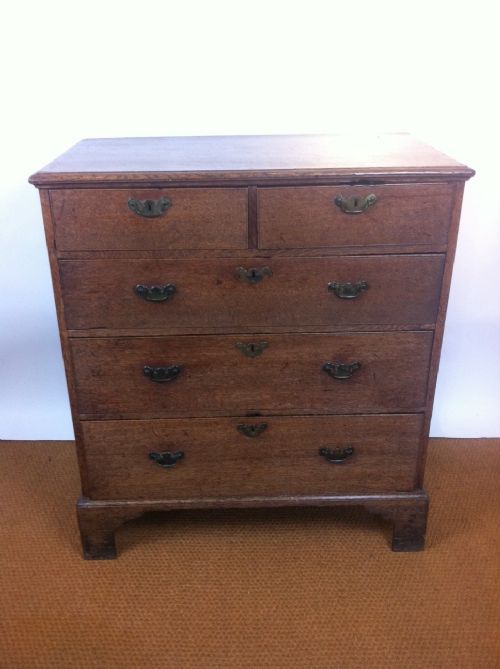 A Georgian Oak Chest of Drawers C 1800