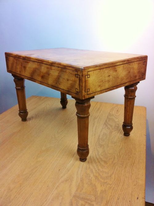 A Victorian Satinbirch Bidet Stool C 1870