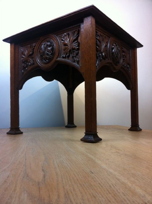 An Arts and Crafts Oak Low Table C 1895