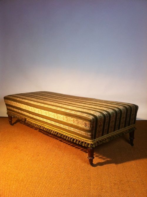 A Large Late 19th C Mahogany Stool C1890