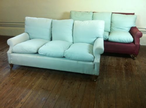 A Pair of Edwardian Country House Sofas C 1910