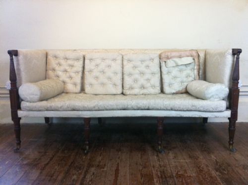 A Regency Mahogany Campaign Sofa C 1820