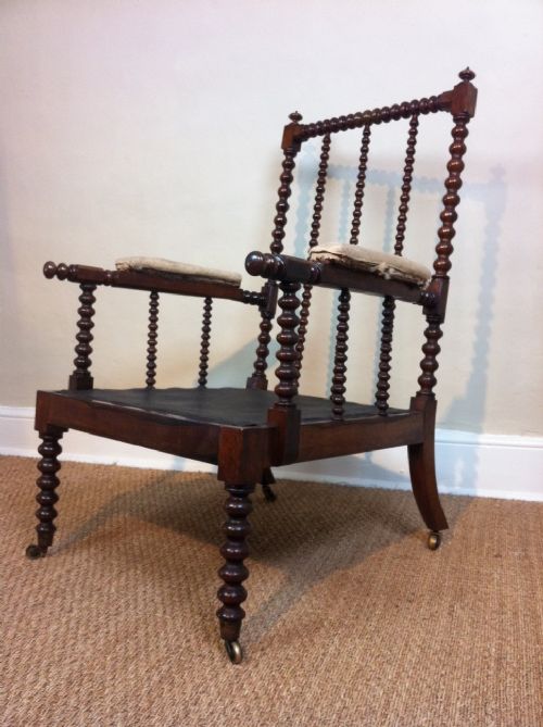 A Mid 19th C Rosewood Bobbin Chair C 1840