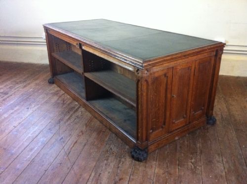 An Early Victorian Gothic Library Cabinet Bookcase C 1850