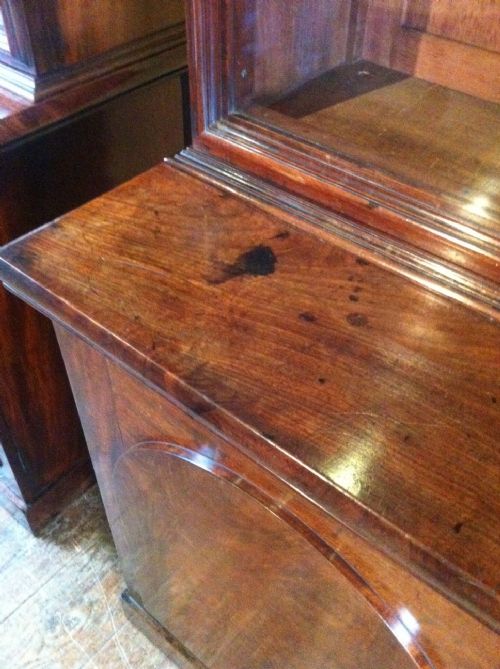 fig 2. A pair of early Victorian mahogany library bookcases c 1840