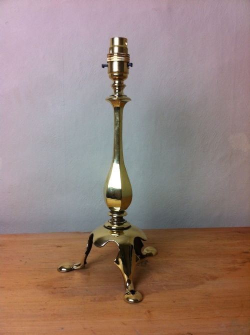 An Edwardian Brass Desk Lamp C 1910