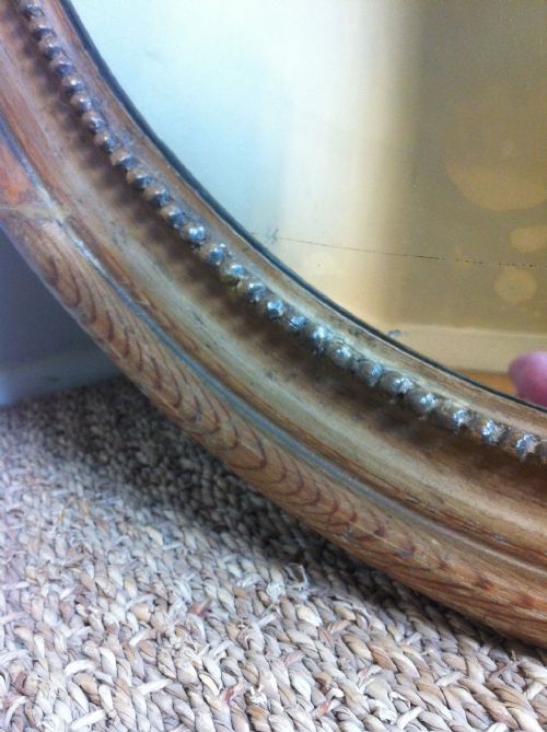 fig 1. A Georgian oval pine mirror c1820