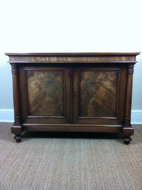 fig 1. A George IV mahogany side cabinet c 1830