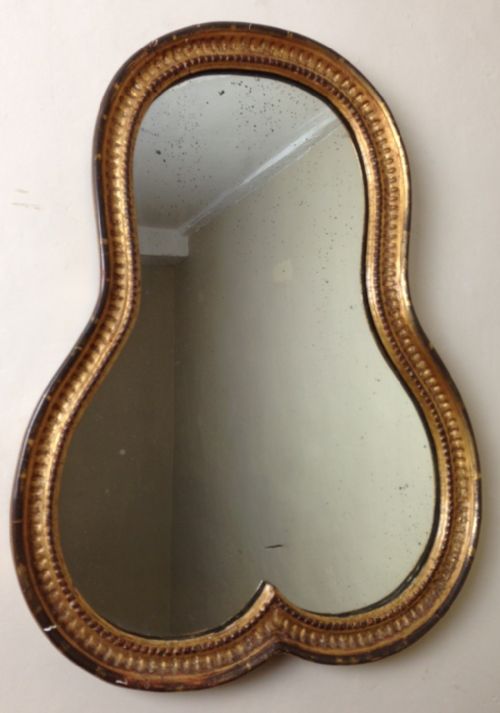 A Rare George 111 Violin Shaped Mirror C 1780