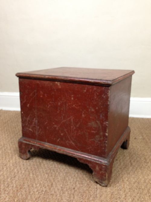 A Late Georgian Painted Pine Box Commode C 1820