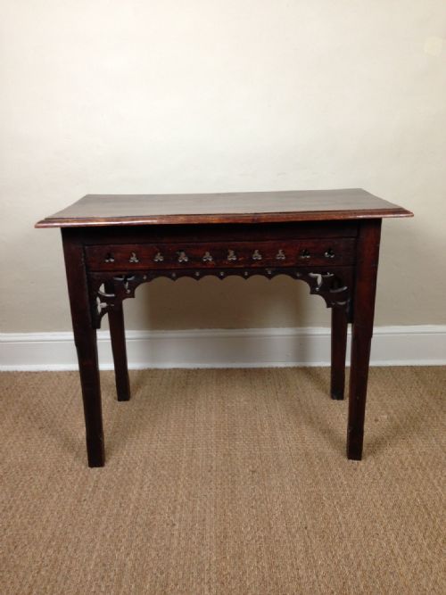 A Victorian Gothic Oak Centre Table C 1860
