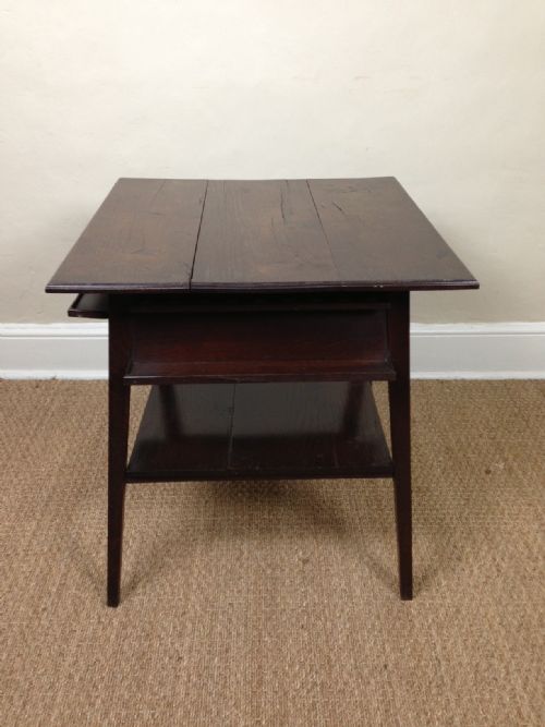 A Mid 19th Oak 2 Tier Pub Table C 1870