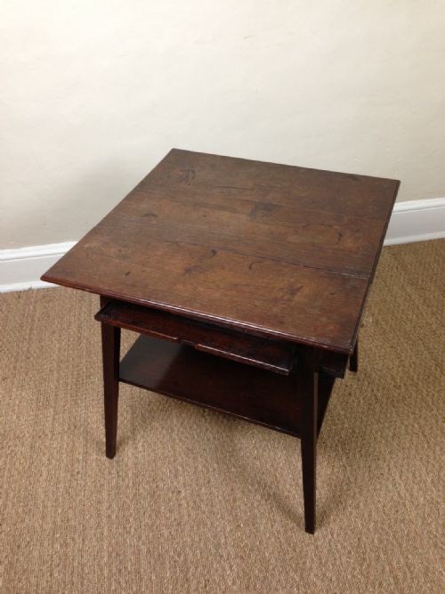 fig 1. A mid 19th oak 2 tier Pub Table c 1870