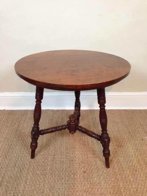 An Aesthetic Movement Walnut Gypsy Table C 1880
