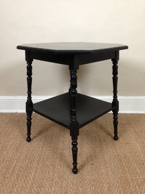 A Victorian Aesthetic Movement Ebonised Table C 1880